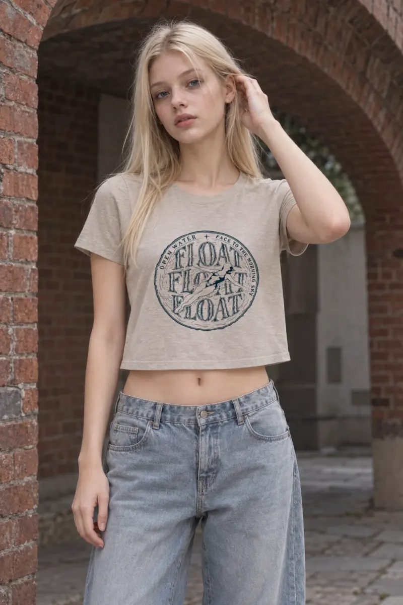 “Open Water Float” Women’s Crop Tee