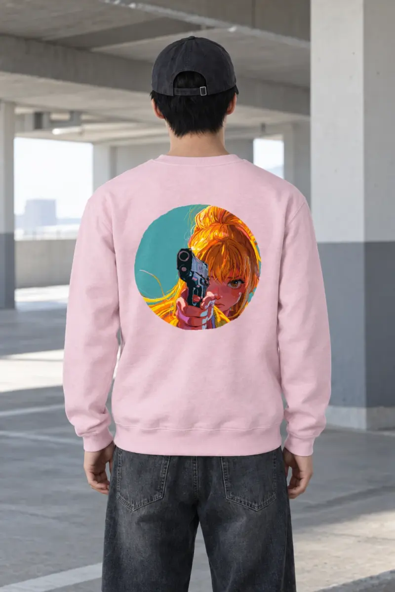 "Orange Aim" Heavy Blend Unisex Crewneck Sweatshirt