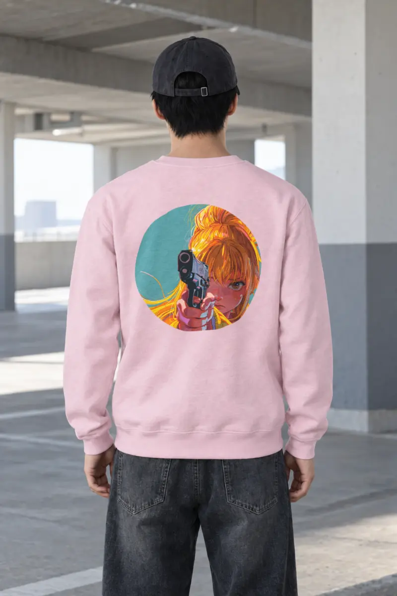 "Orange Aim" Heavy Blend Unisex Crewneck Sweatshirt