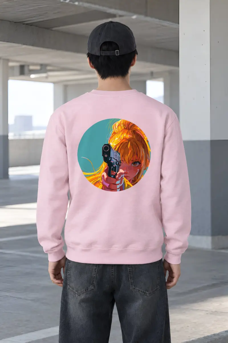 "Orange Aim" Heavy Blend Unisex Crewneck Sweatshirt