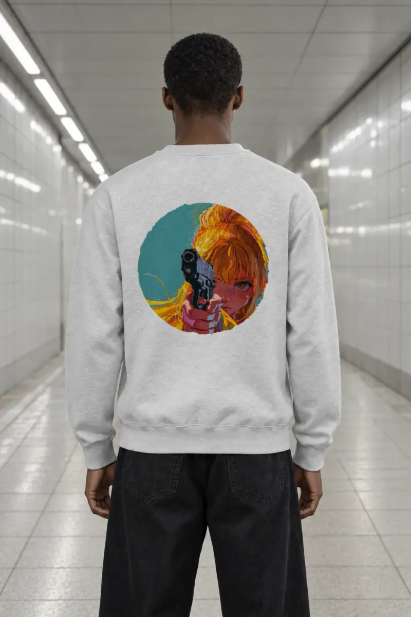 "Orange Aim" Heavy Blend Unisex Crewneck Sweatshirt | Gildan 18000