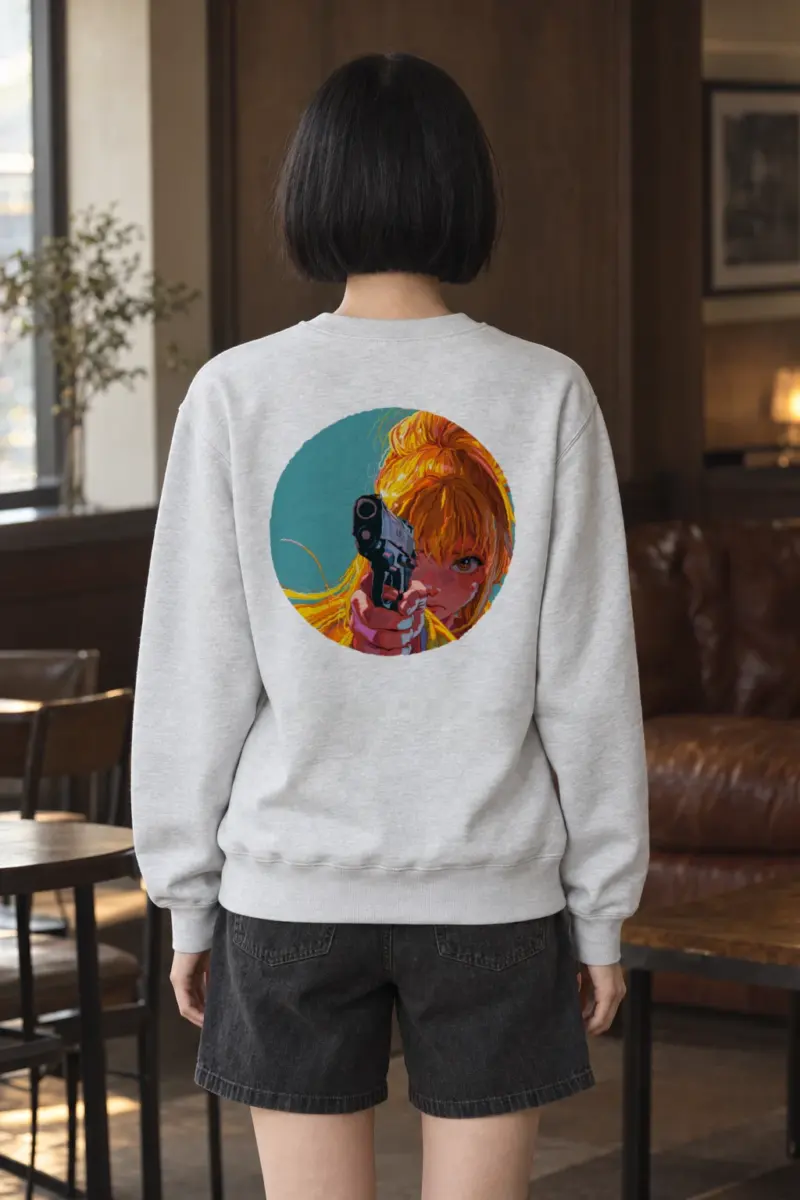 "Orange Aim" Heavy Blend Unisex Crewneck Sweatshirt