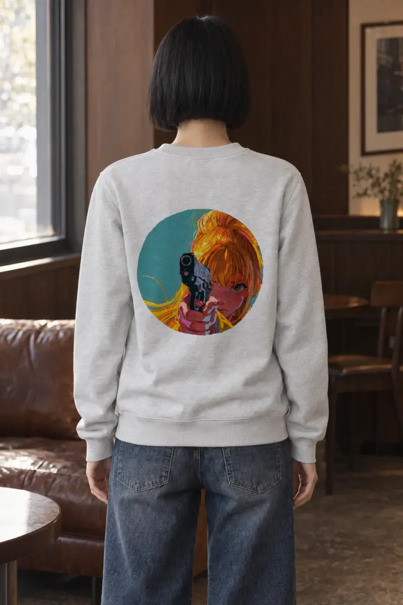 "Orange Aim" Heavy Blend Unisex Crewneck Sweatshirt