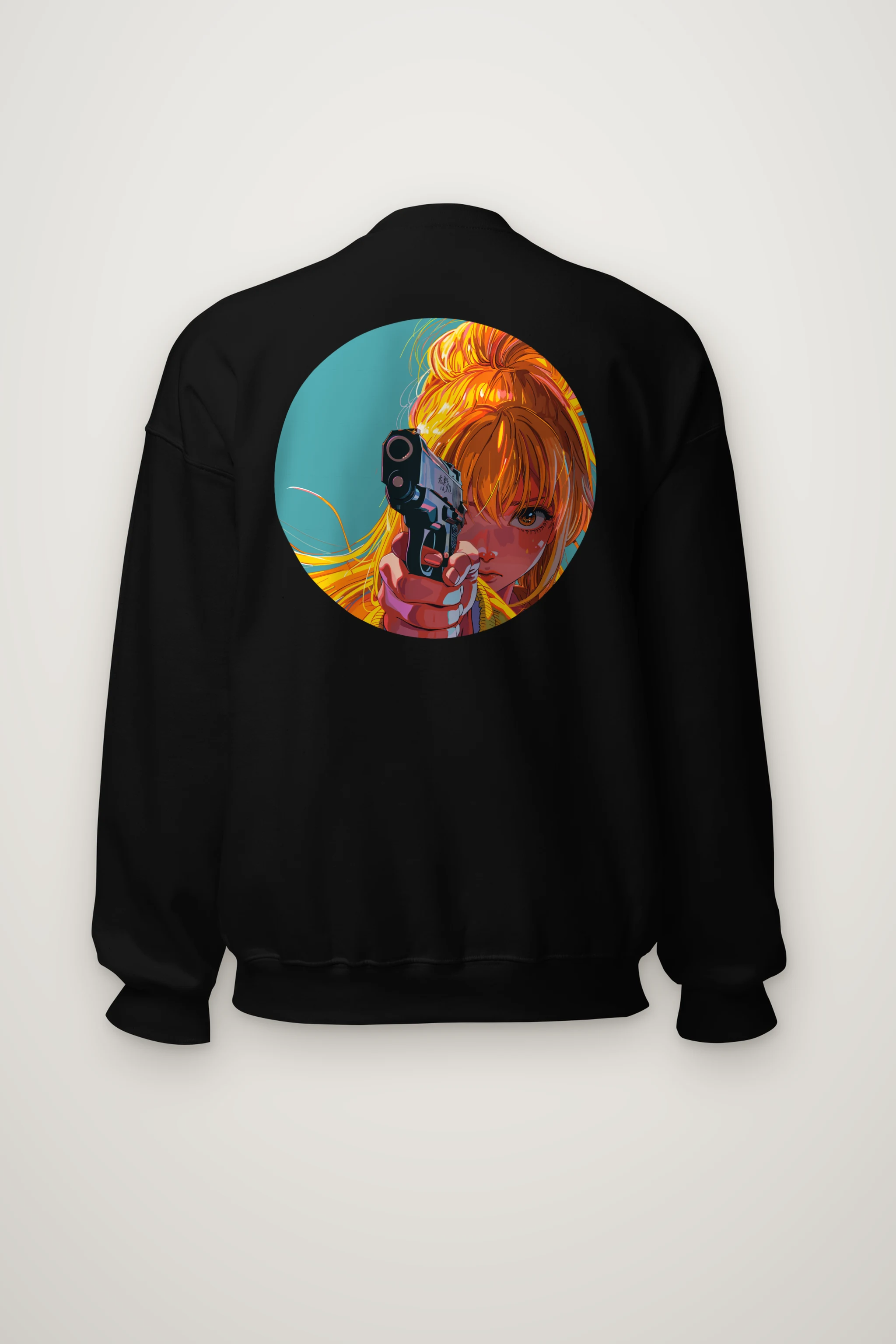 "Orange Aim" Heavy Blend Unisex Crewneck Sweatshirt