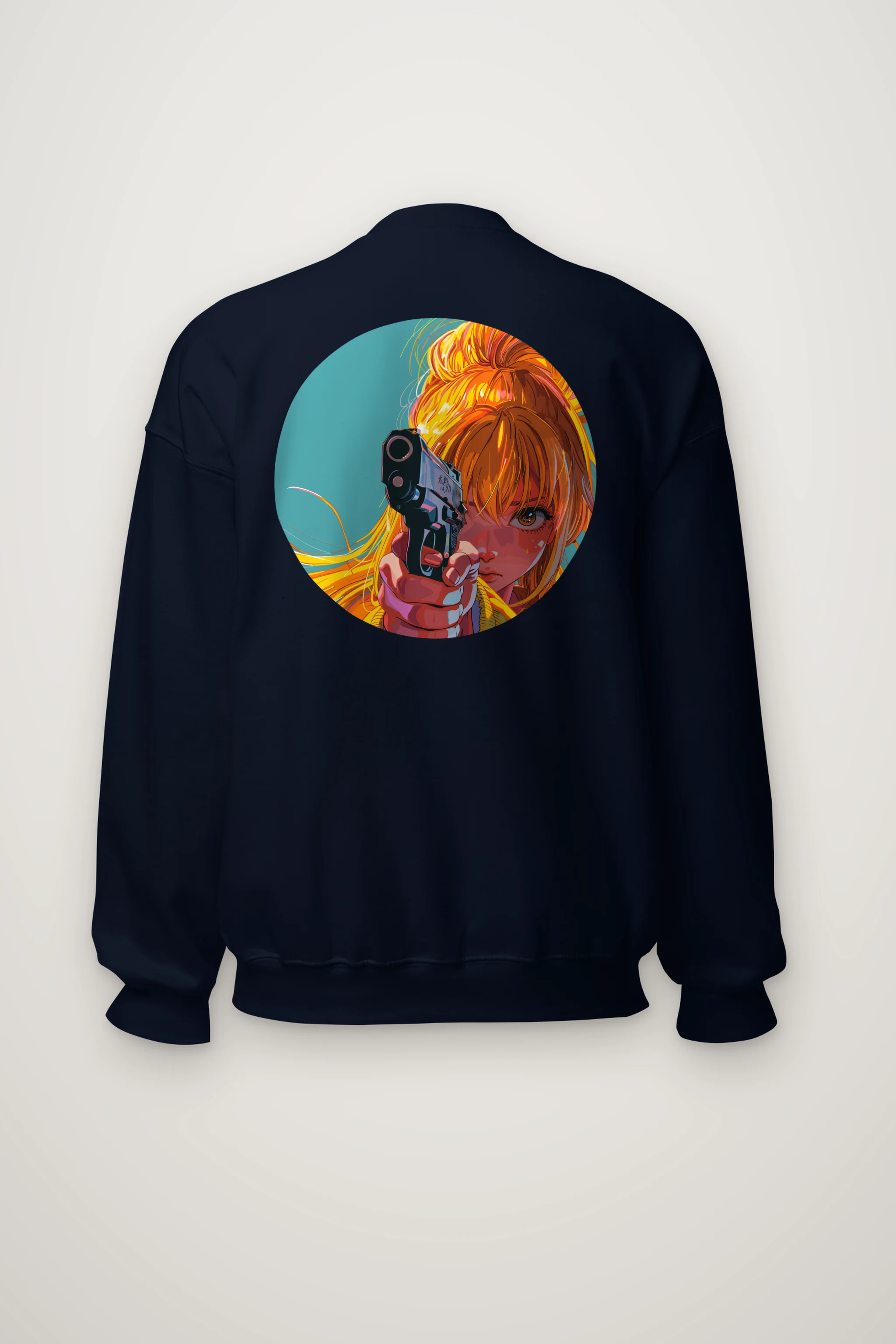 "Orange Aim" Heavy Blend Unisex Crewneck Sweatshirt