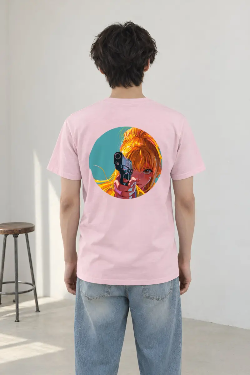 "Orange Aim" Heavyweight Unisex Crewneck T-shirt