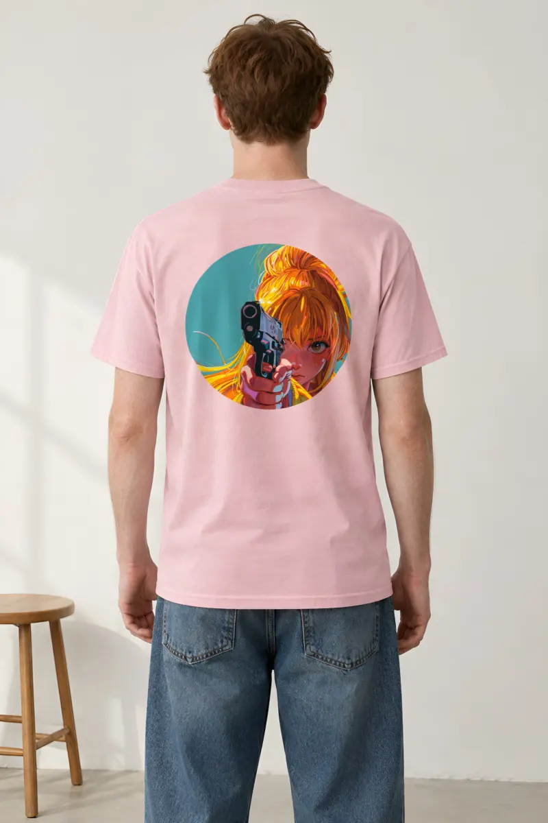 "Orange Aim" Heavyweight Unisex Crewneck T-shirt