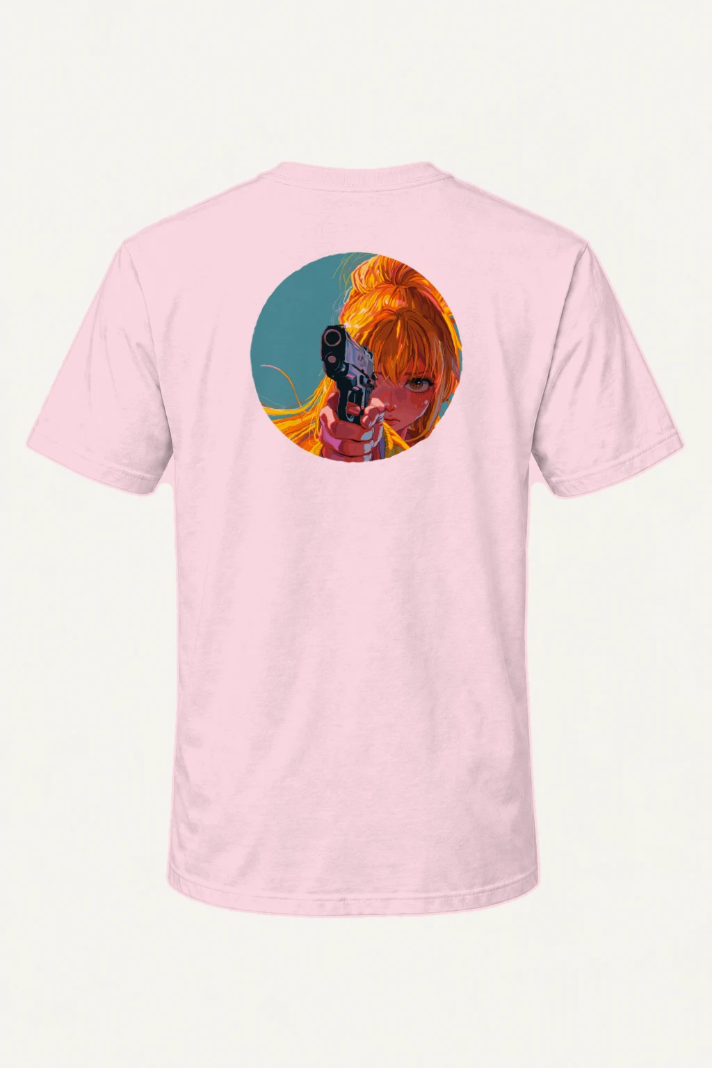 "Orange Aim" Heavyweight Unisex Crewneck T-shirt | Gildan 5000
