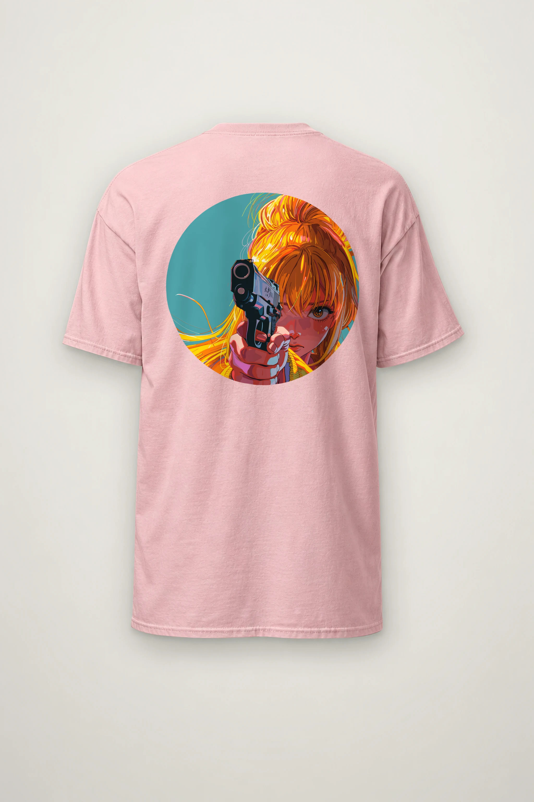 "Orange Aim" Heavyweight Unisex Crewneck T-shirt