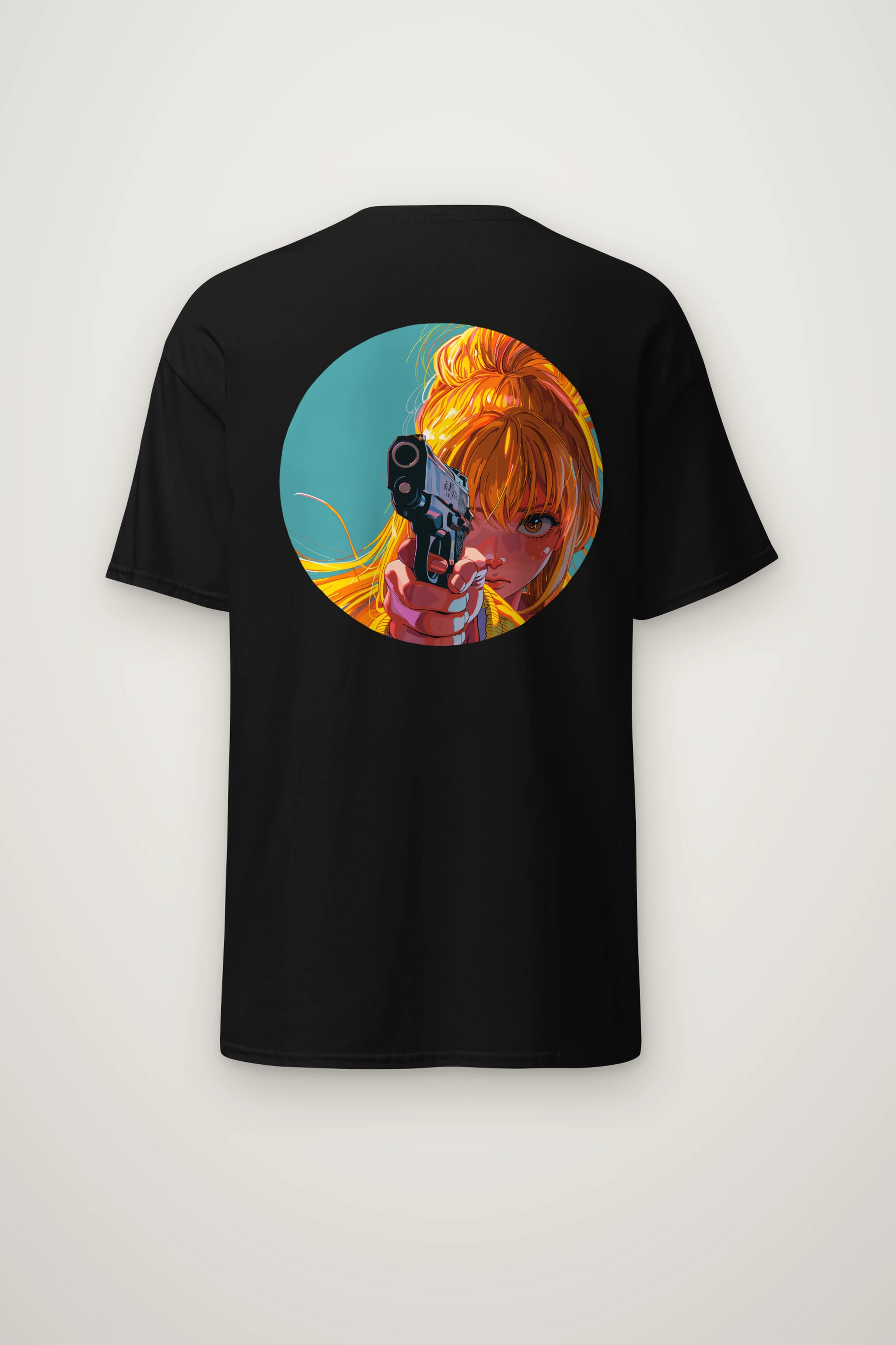 "Orange Aim" Heavyweight Unisex Crewneck T-shirt