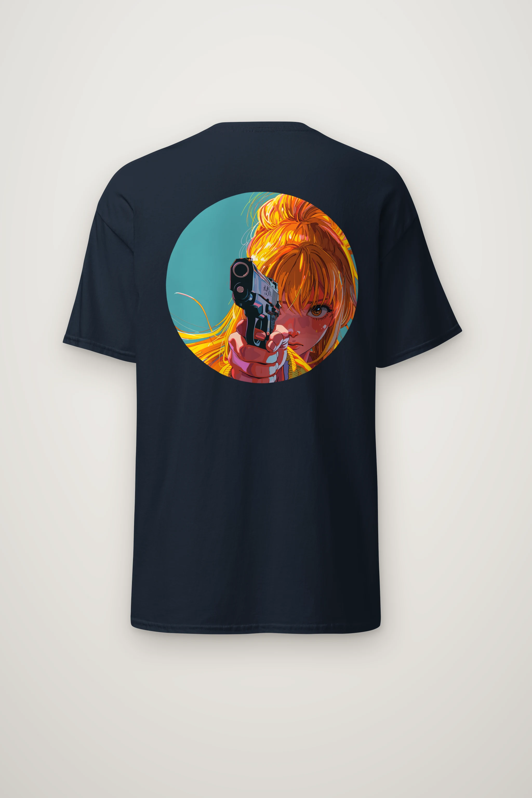 "Orange Aim" Heavyweight Unisex Crewneck T-shirt