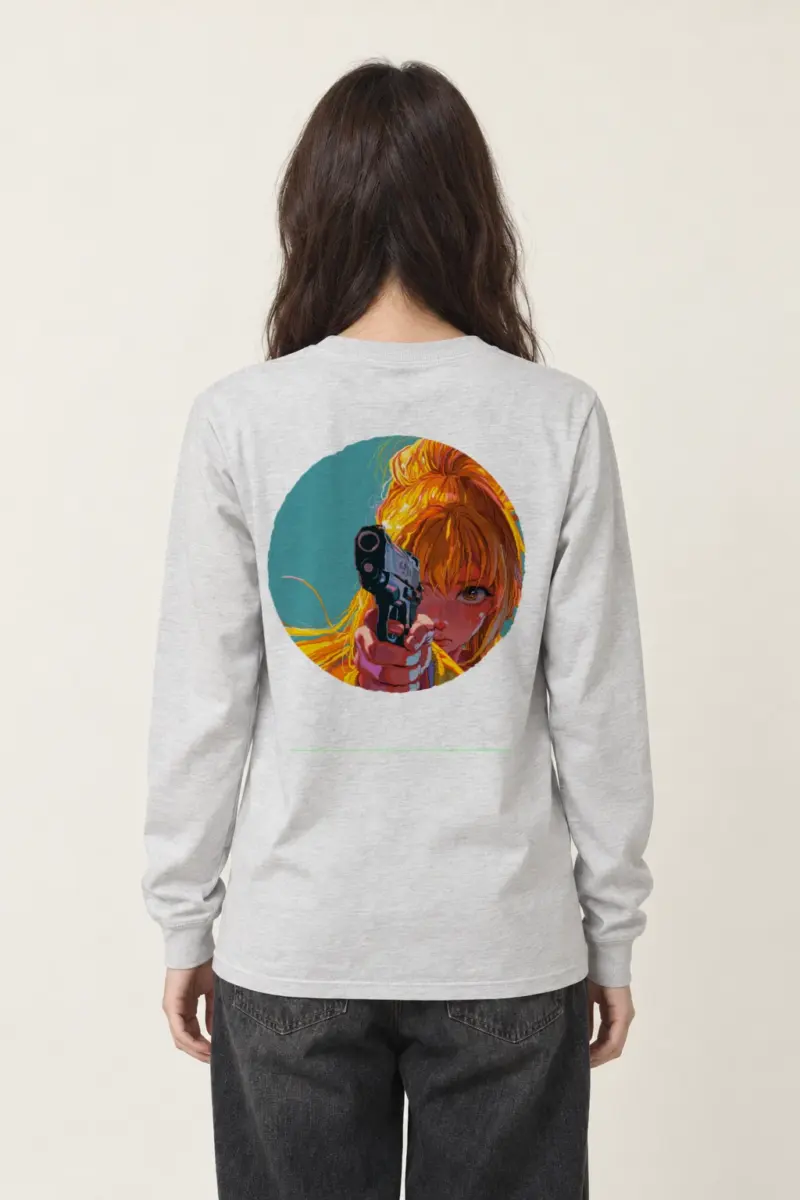 "Orange Aim" Unisex Longsleeve T-shirt | Gildan 2400