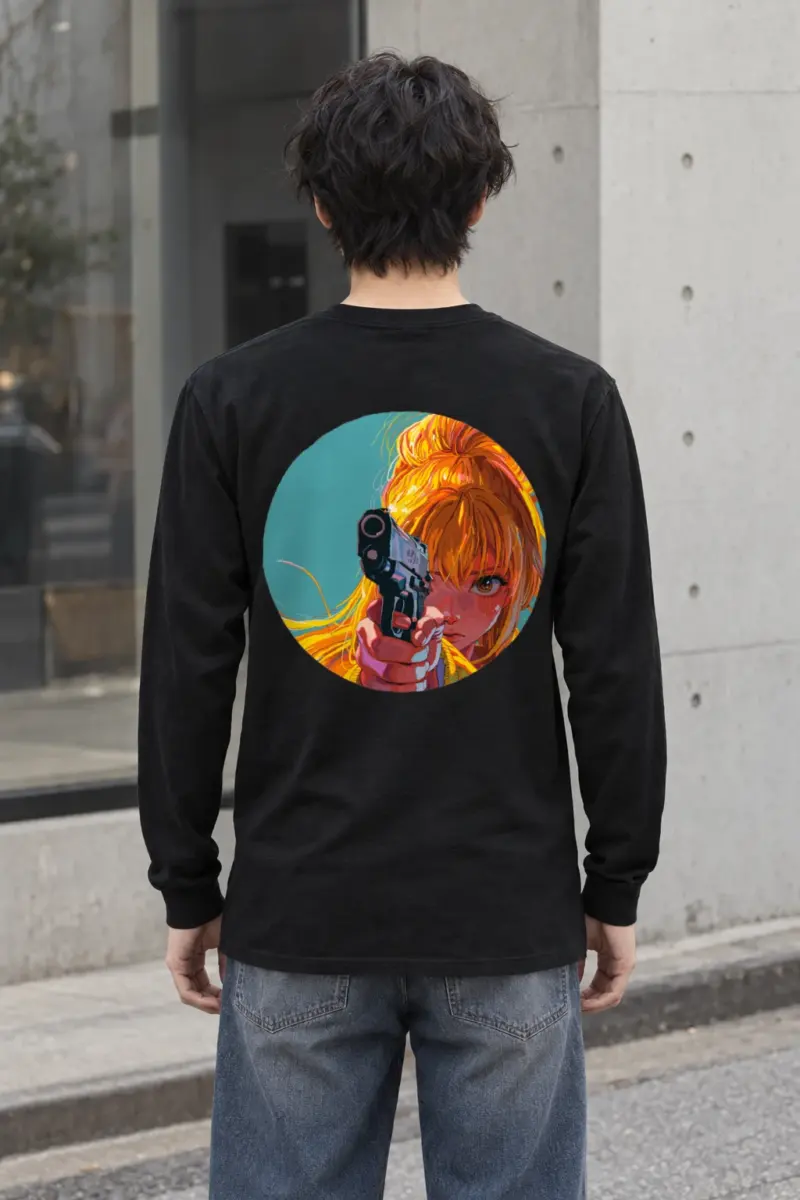 "Orange Aim" Unisex Longsleeve T-shirt