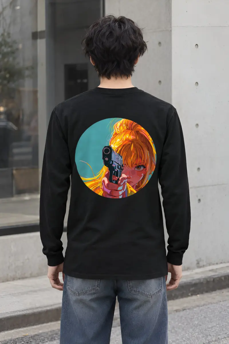 "Orange Aim" Unisex Longsleeve T-shirt