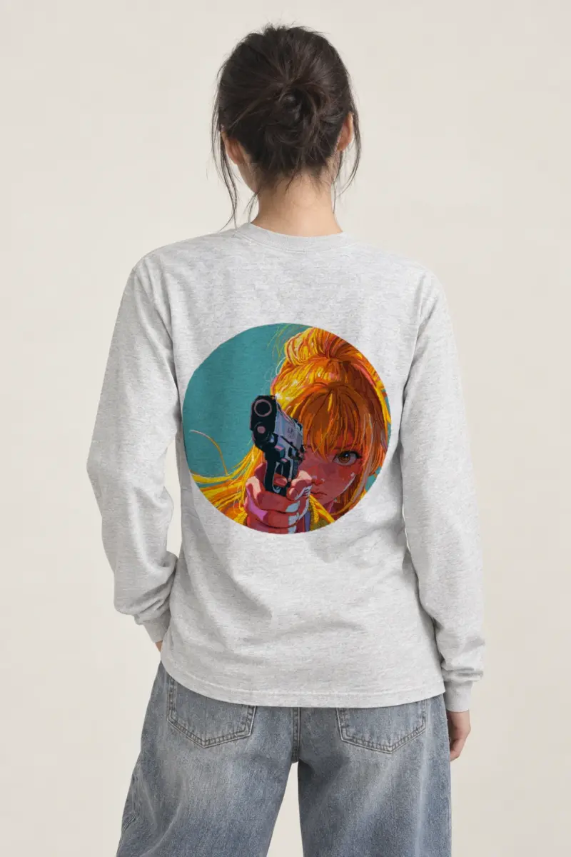 "Orange Aim" Unisex Longsleeve T-shirt