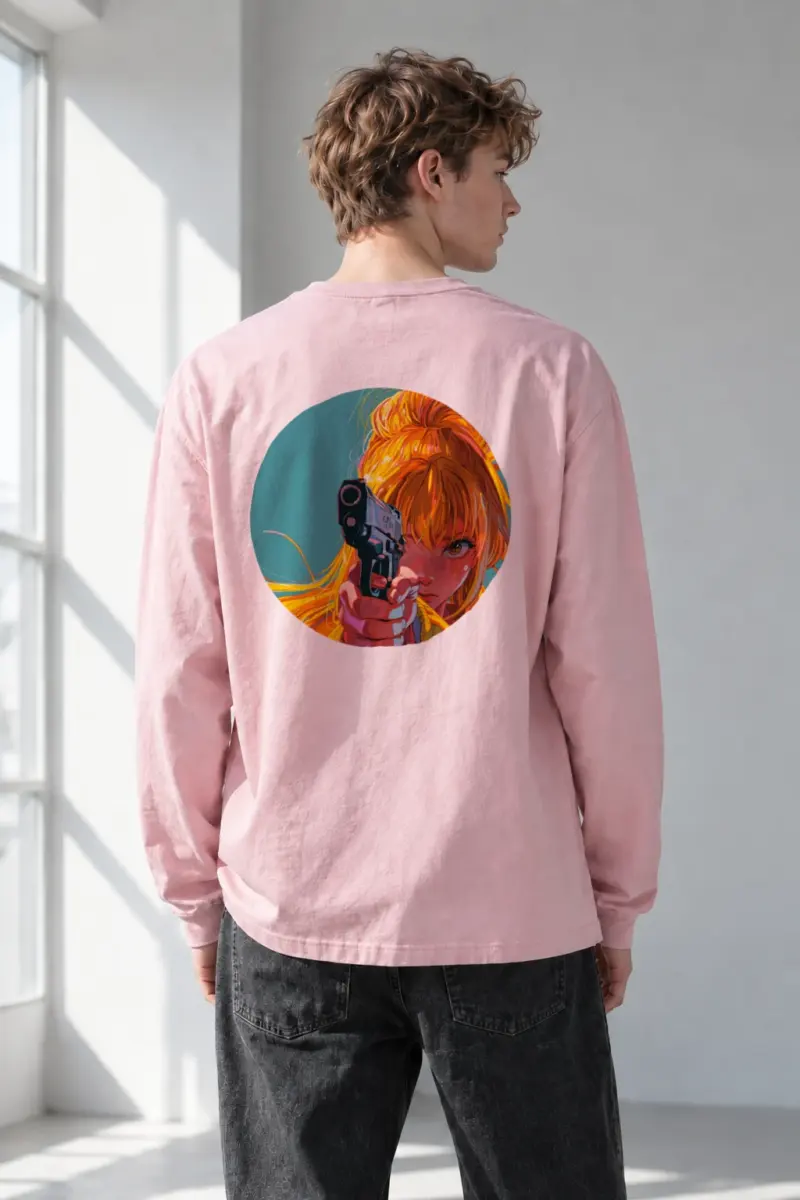 “Orange Aim” Unisex Longsleeve T-shirt | Gildan 2400