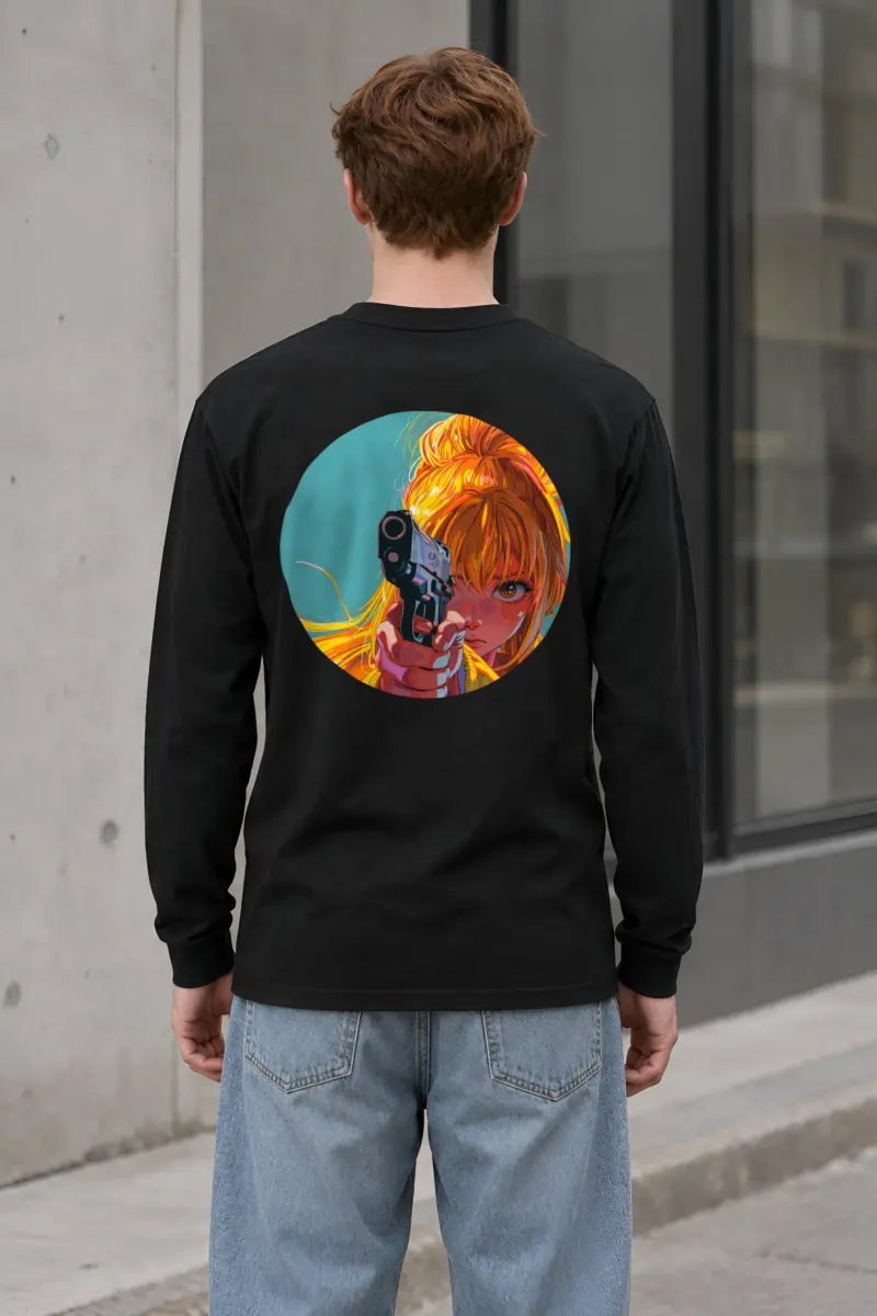 "Orange Aim" Unisex Longsleeve T-shirt