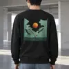 "Orange Balloon Drift" Heavy Blend Unisex Crewneck Sweatshirt