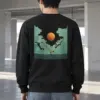 "Orange Balloon Drift" Heavy Blend Unisex Crewneck Sweatshirt
