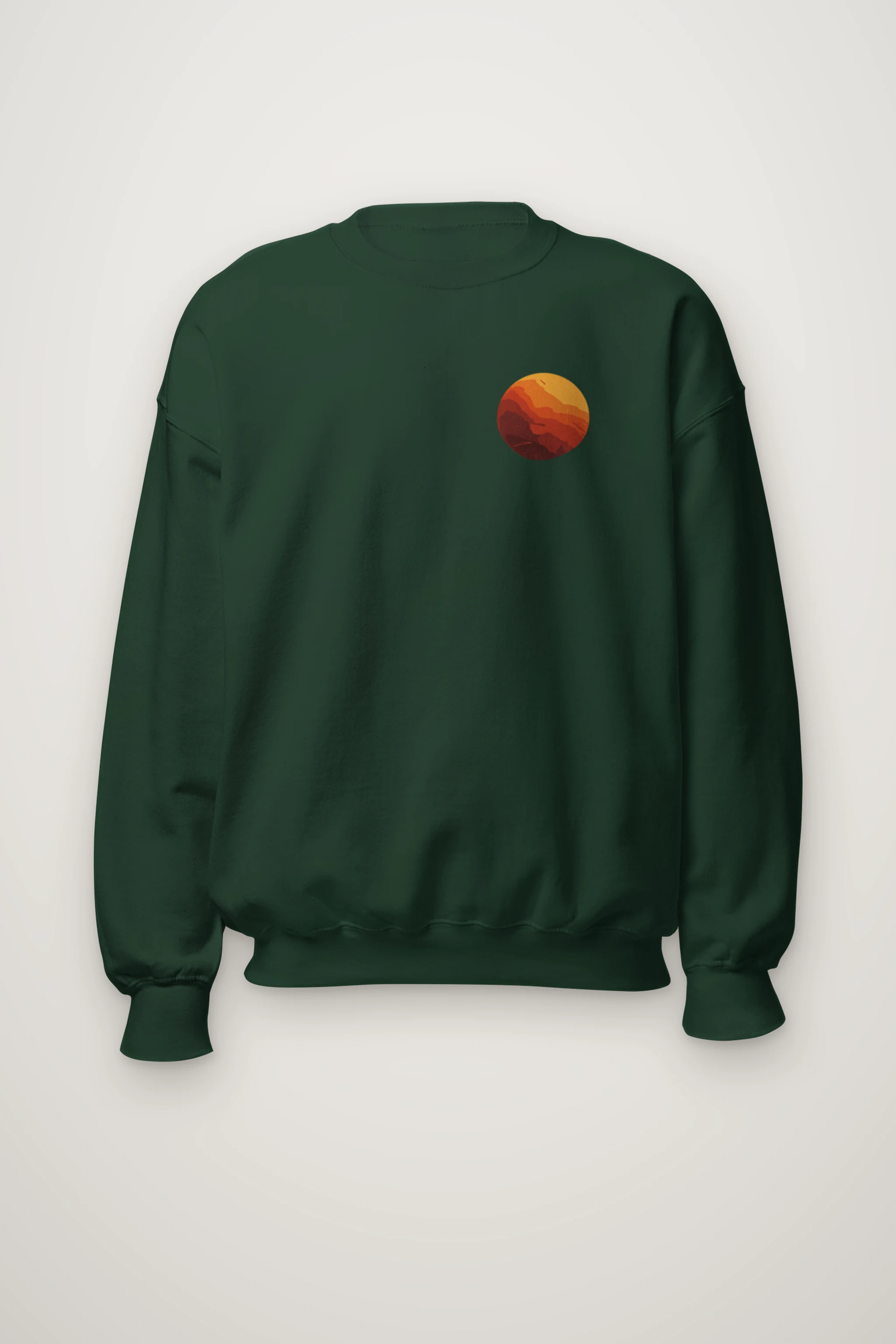 "Orange Balloon Drift" Heavy Blend Unisex Crewneck Sweatshirt