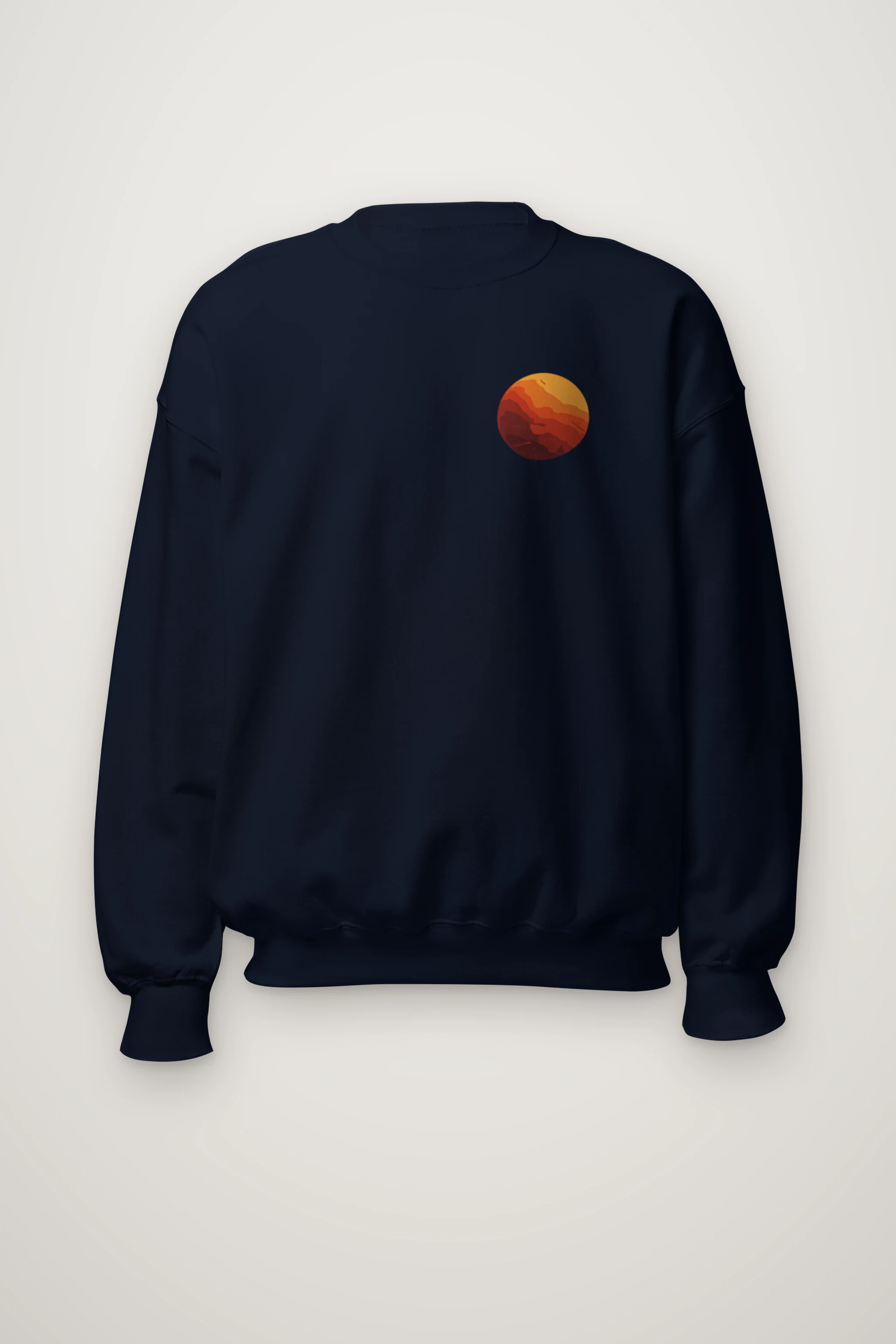 "Orange Balloon Drift" Heavy Blend Unisex Crewneck Sweatshirt