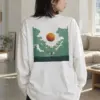 "Orange Balloon Drift" Unisex Longsleeve T-shirt | Gildan 2400
