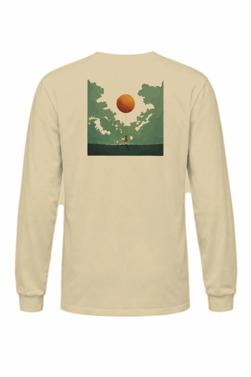 "Orange Balloon Drift" Unisex Longsleeve T-shirt | Gildan 2400
