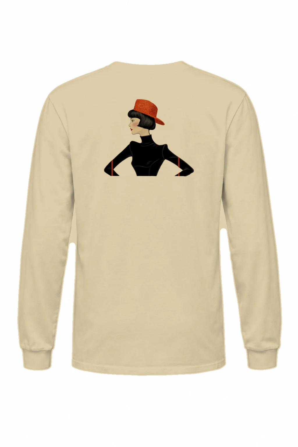 "Orange Hat Profile" Unisex Longsleeve T-shirt | Gildan 2400