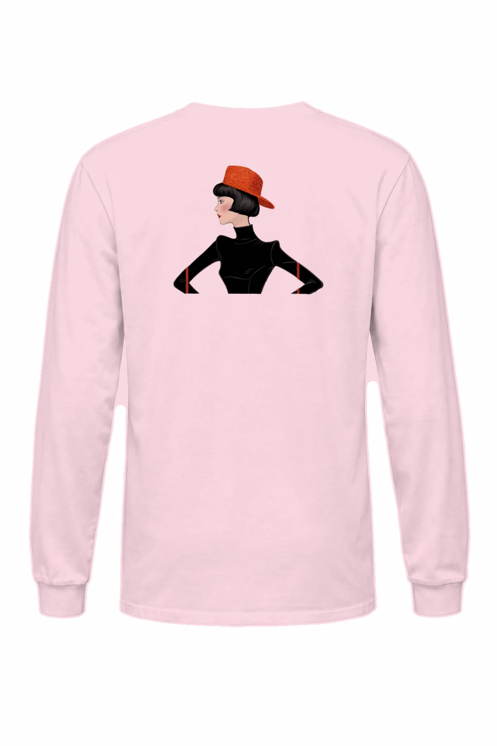 "Orange Hat Profile" Unisex Longsleeve T-shirt | Gildan 2400