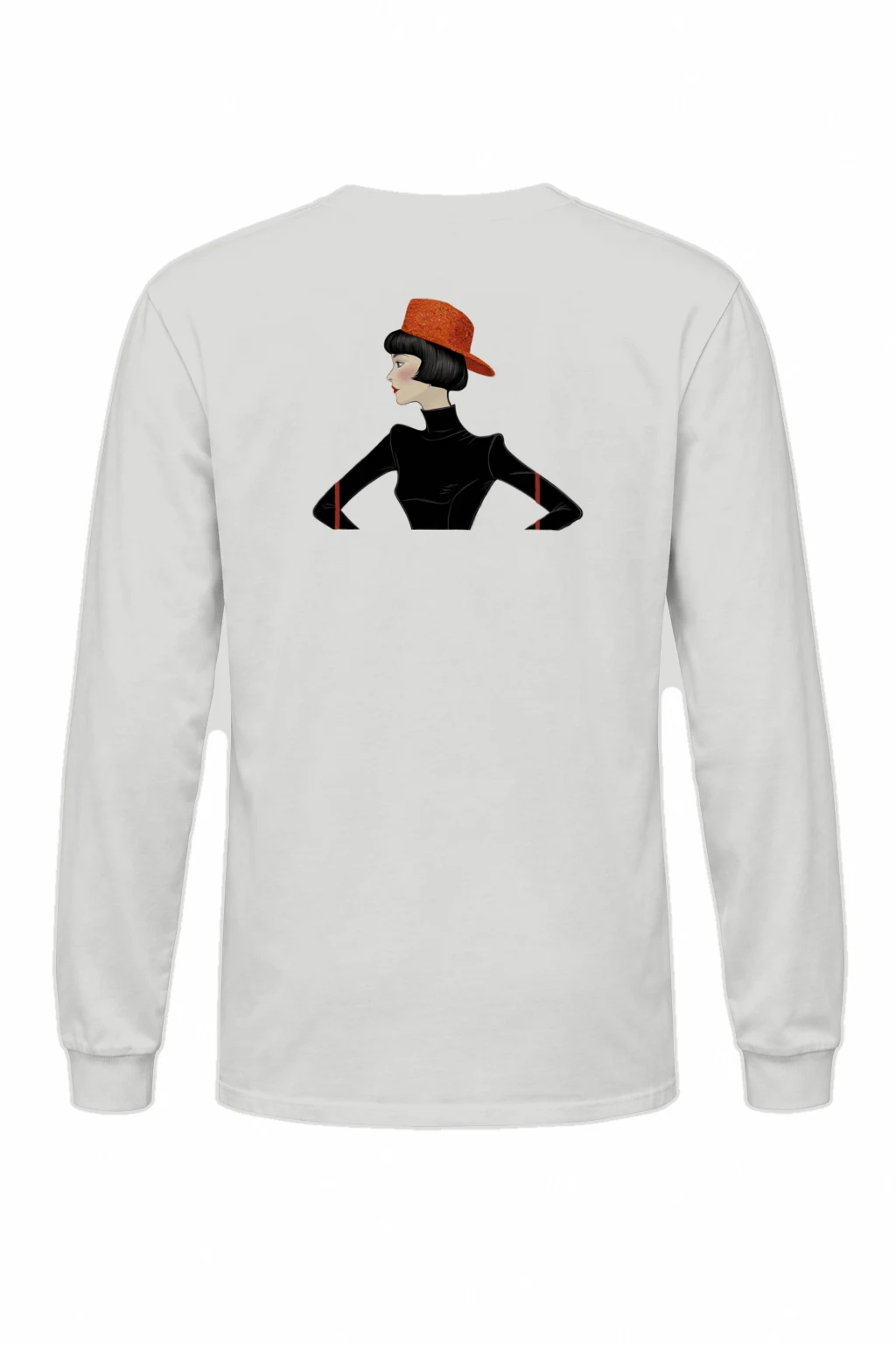 "Orange Hat Profile" Unisex Longsleeve T-shirt | Gildan 2400