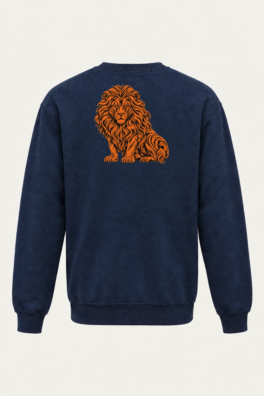 "Orange Ink Lion" Heavy Blend Unisex Crewneck Sweatshirt | Gildan 18000