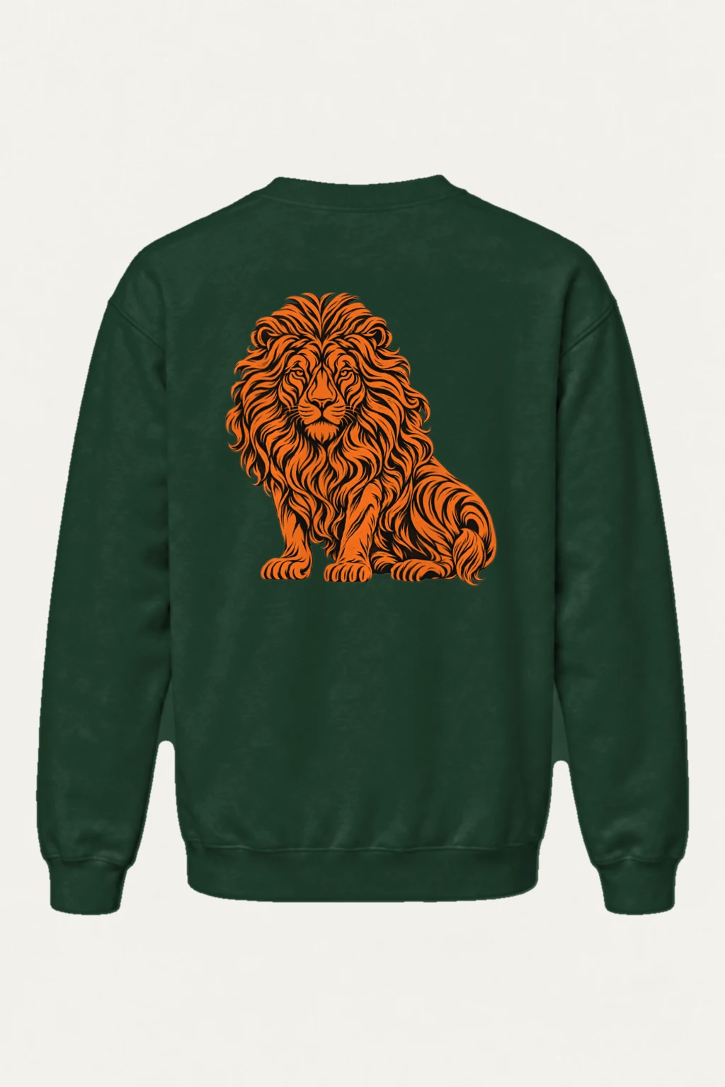 "Orange Ink Lion" Heavy Blend Unisex Crewneck Sweatshirt | Gildan 18000