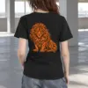 "Orange Ink Lion" Heavyweight Unisex Crewneck T-shirt