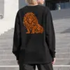 "Orange Ink Lion" Unisex Longsleeve T-shirt | Gildan 2400