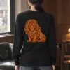"Orange Ink Lion" Unisex Longsleeve T-shirt