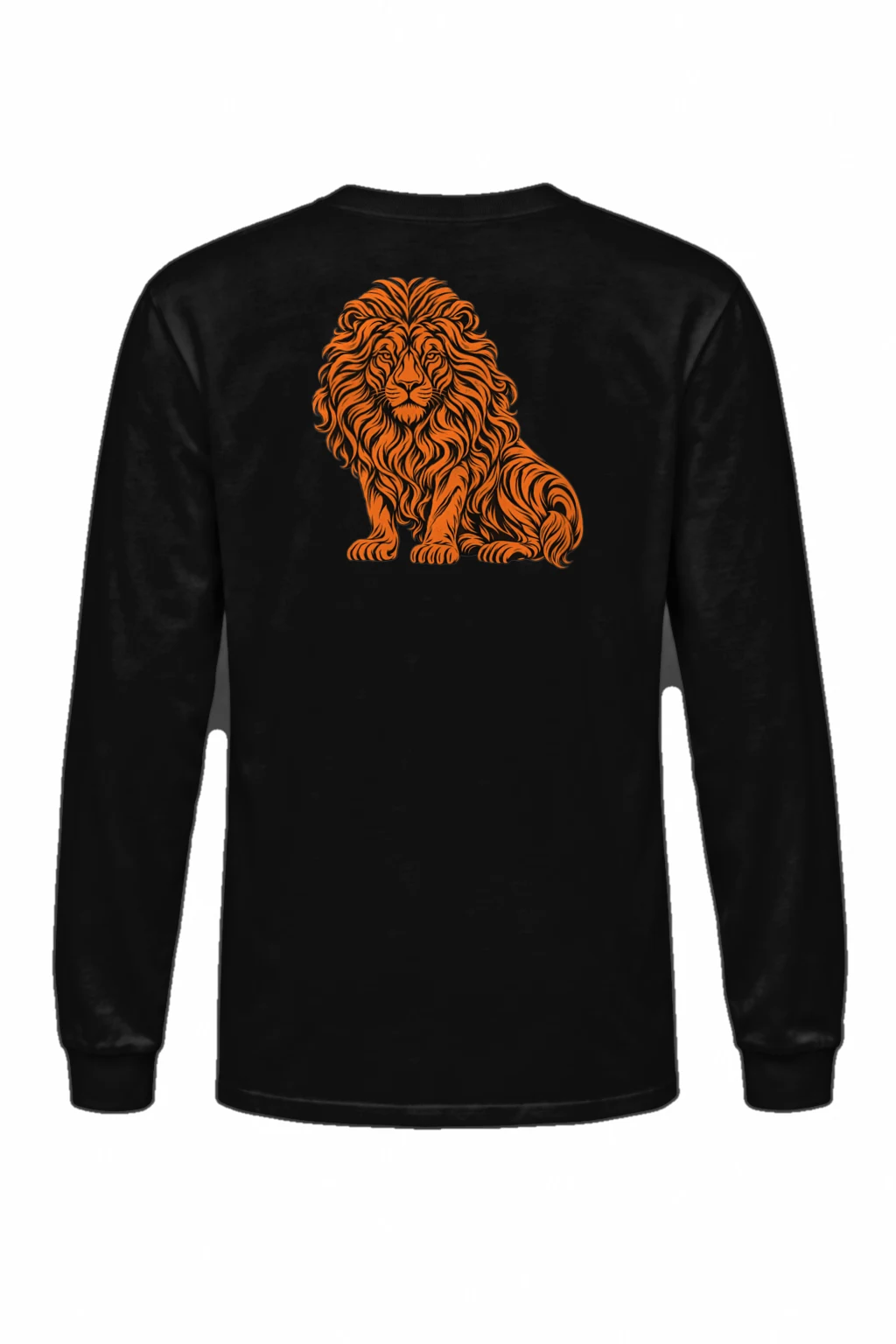"Orange Ink Lion" Unisex Longsleeve T-shirt | Gildan 2400