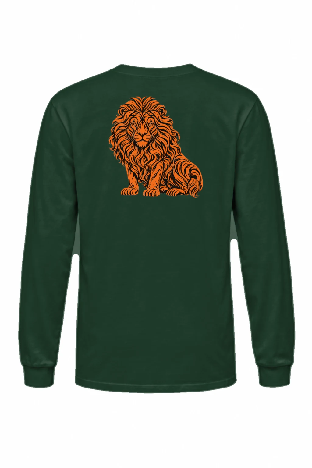"Orange Ink Lion" Unisex Longsleeve T-shirt | Gildan 2400