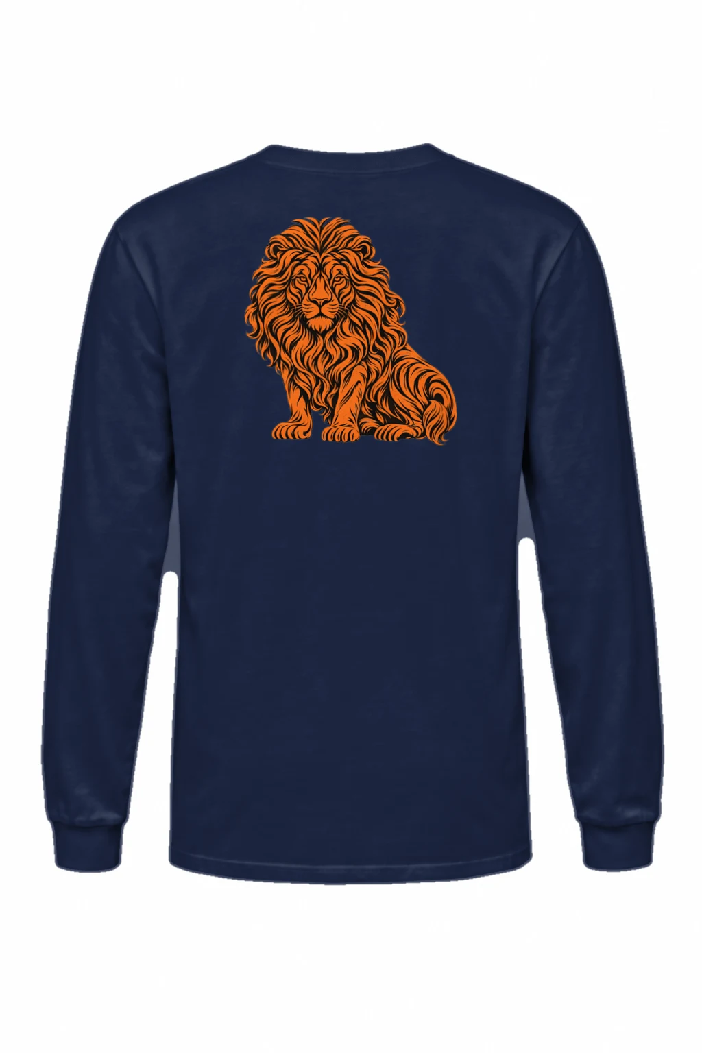 "Orange Ink Lion" Unisex Longsleeve T-shirt | Gildan 2400