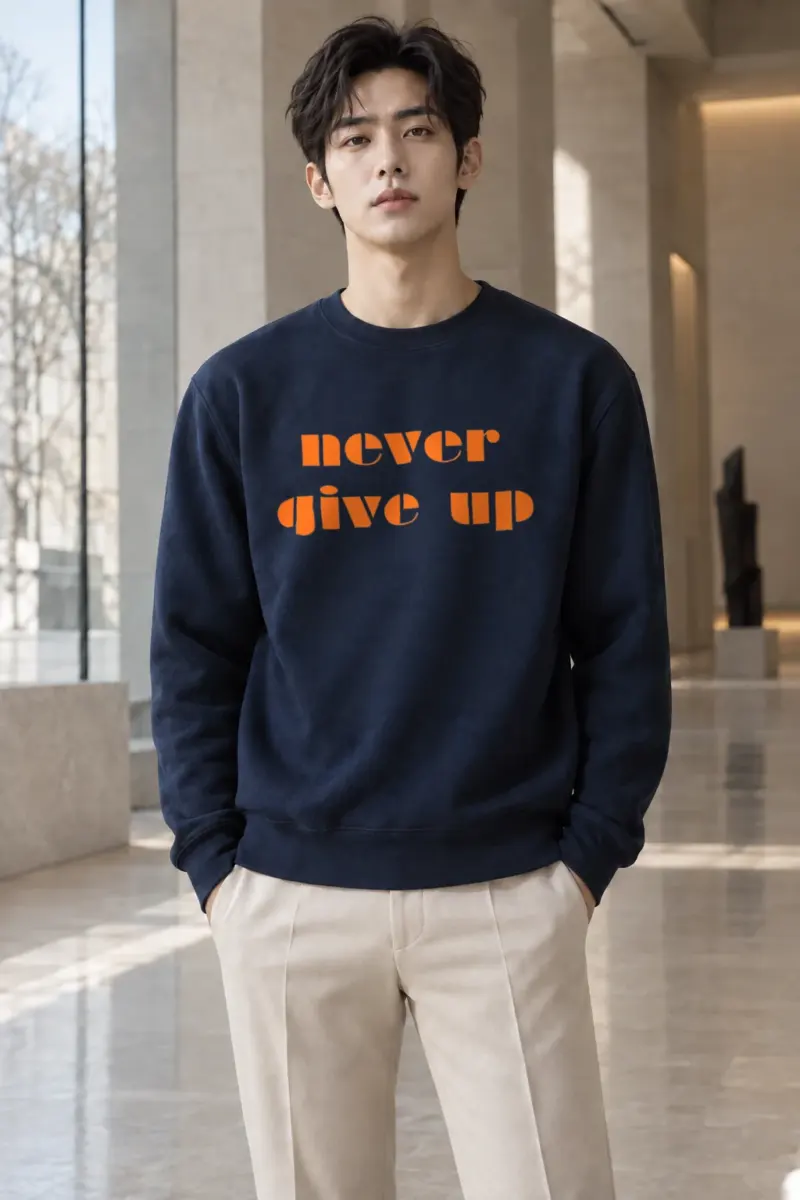 "Orange Resolve" Heavy Blend Unisex Crewneck Sweatshirt | Gildan 18000