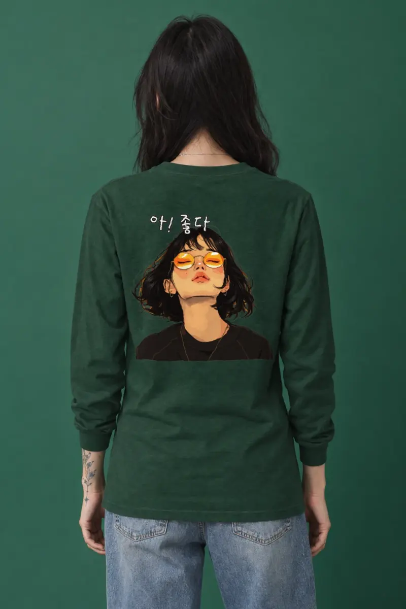 "Orange Shade Breeze" Unisex Longsleeve T-shirt