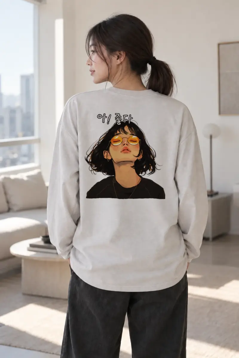 "Orange Shade Breeze" Unisex Longsleeve T-shirt | Gildan 2400