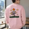 "Orange Sun Tree" Heavy Blend Unisex Crewneck Sweatshirt | Gildan 18000