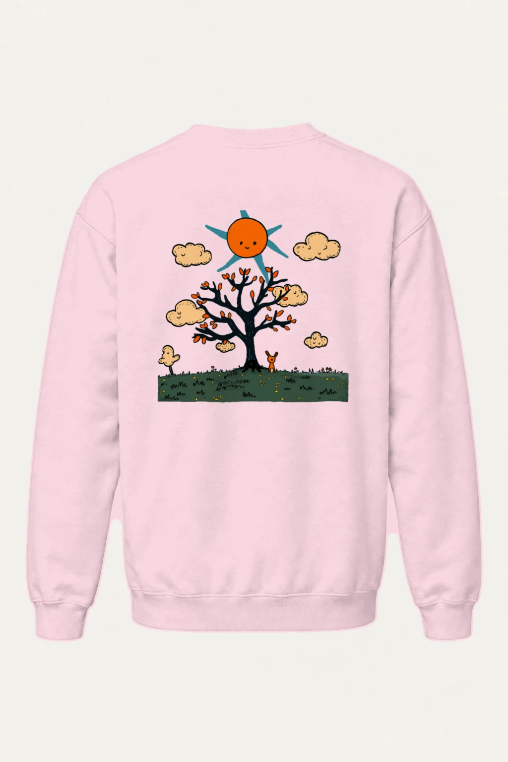 "Orange Sun Tree" Heavy Blend Unisex Crewneck Sweatshirt | Gildan 18000