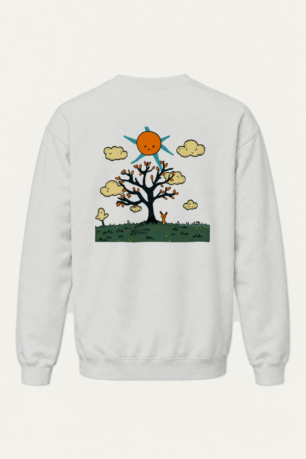 "Orange Sun Tree" Heavy Blend Unisex Crewneck Sweatshirt | Gildan 18000
