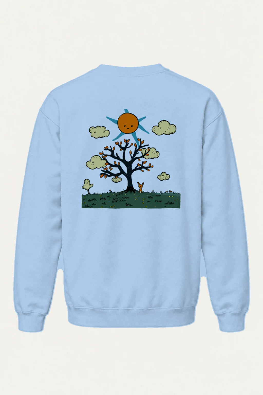 "Orange Sun Tree" Heavy Blend Unisex Crewneck Sweatshirt | Gildan 18000