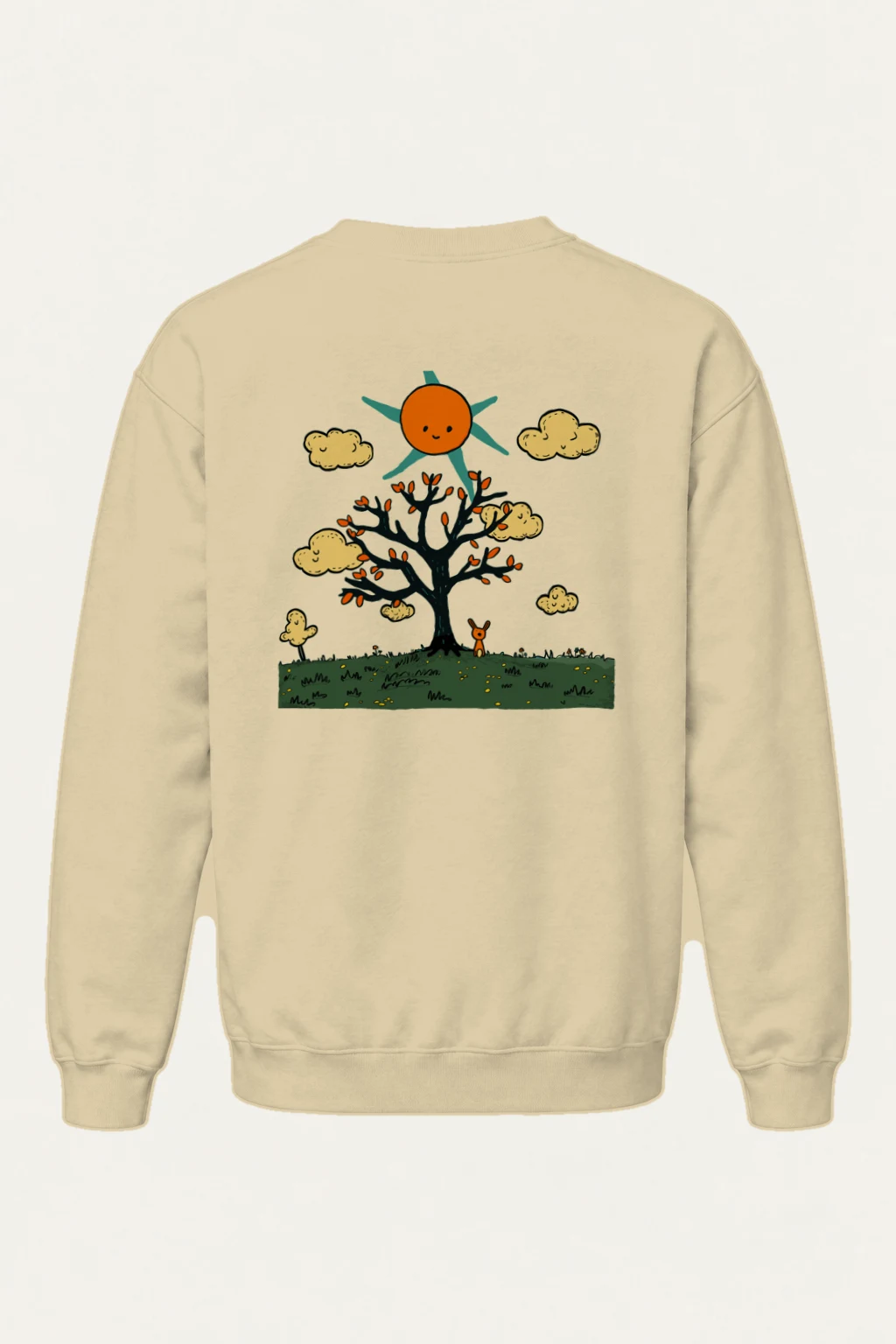 "Orange Sun Tree" Heavy Blend Unisex Crewneck Sweatshirt | Gildan 18000