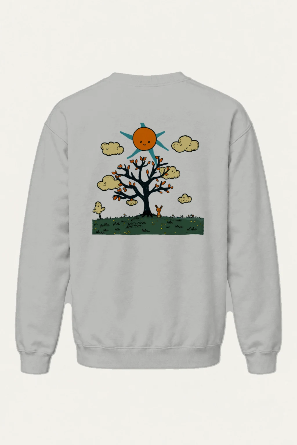 "Orange Sun Tree" Heavy Blend Unisex Crewneck Sweatshirt | Gildan 18000