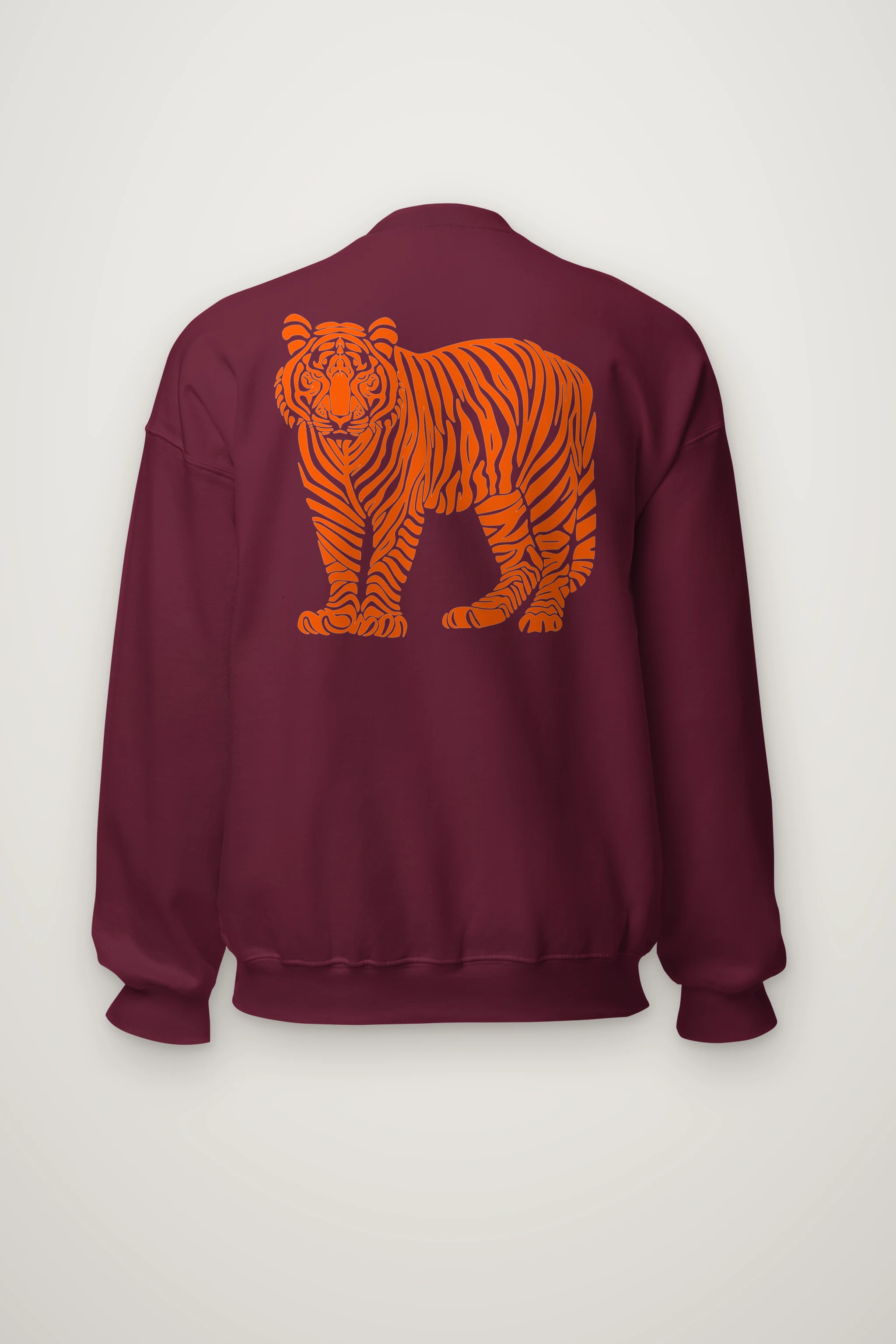 "Orange Tiger Lines" Heavy Blend Unisex Crewneck Sweatshirt