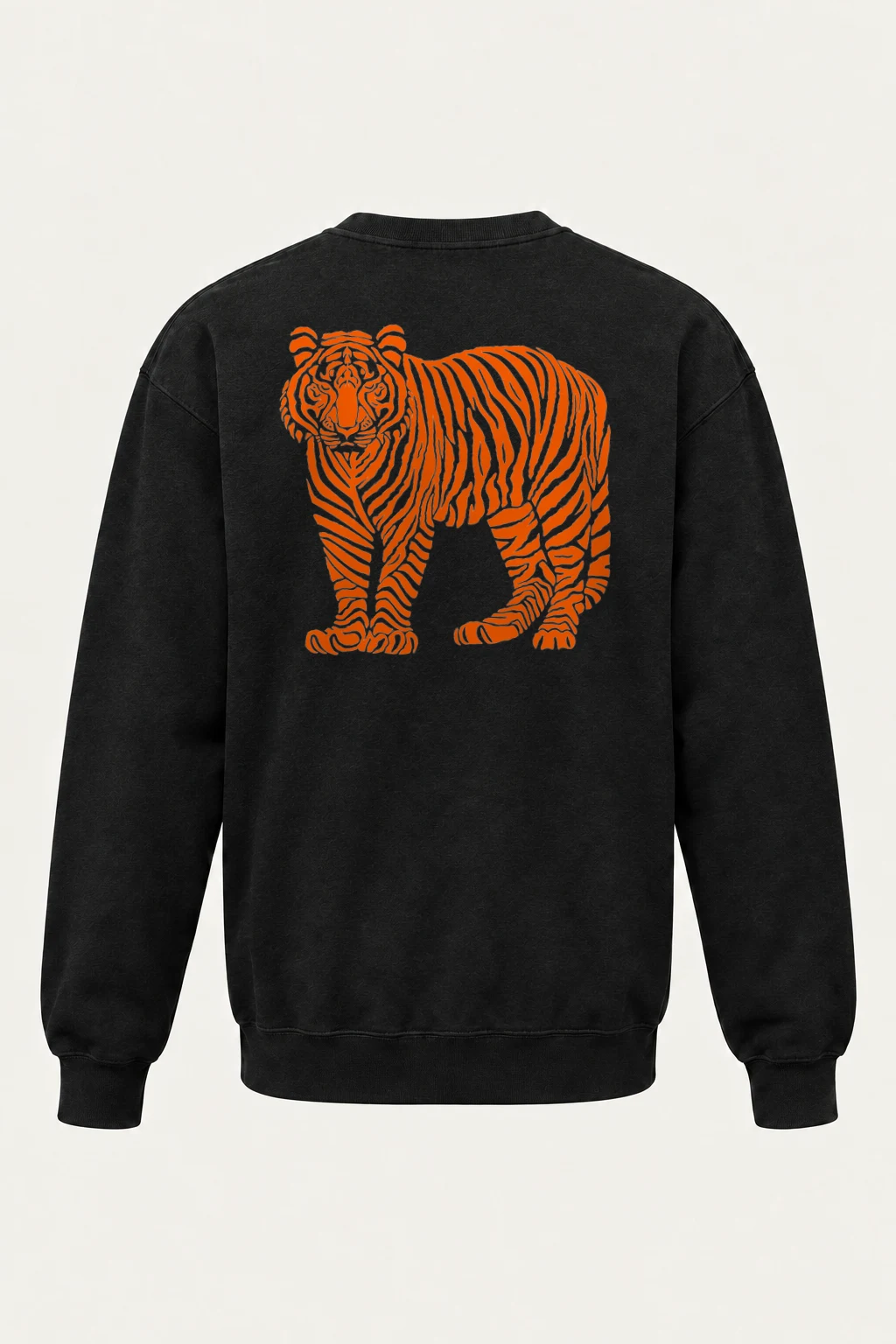 "Orange Tiger Lines" Heavy Blend Unisex Crewneck Sweatshirt | Gildan 18000