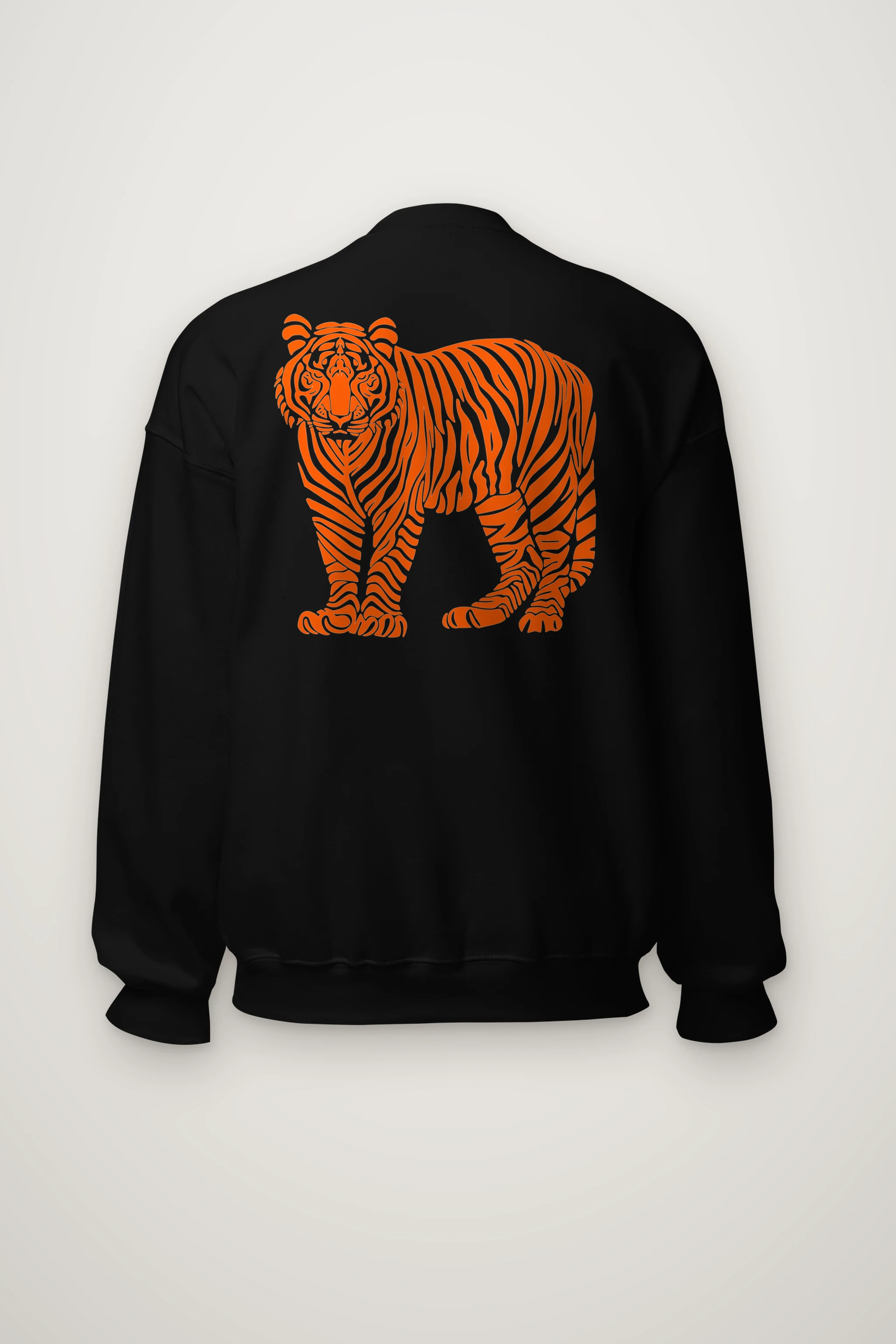 "Orange Tiger Lines" Heavy Blend Unisex Crewneck Sweatshirt